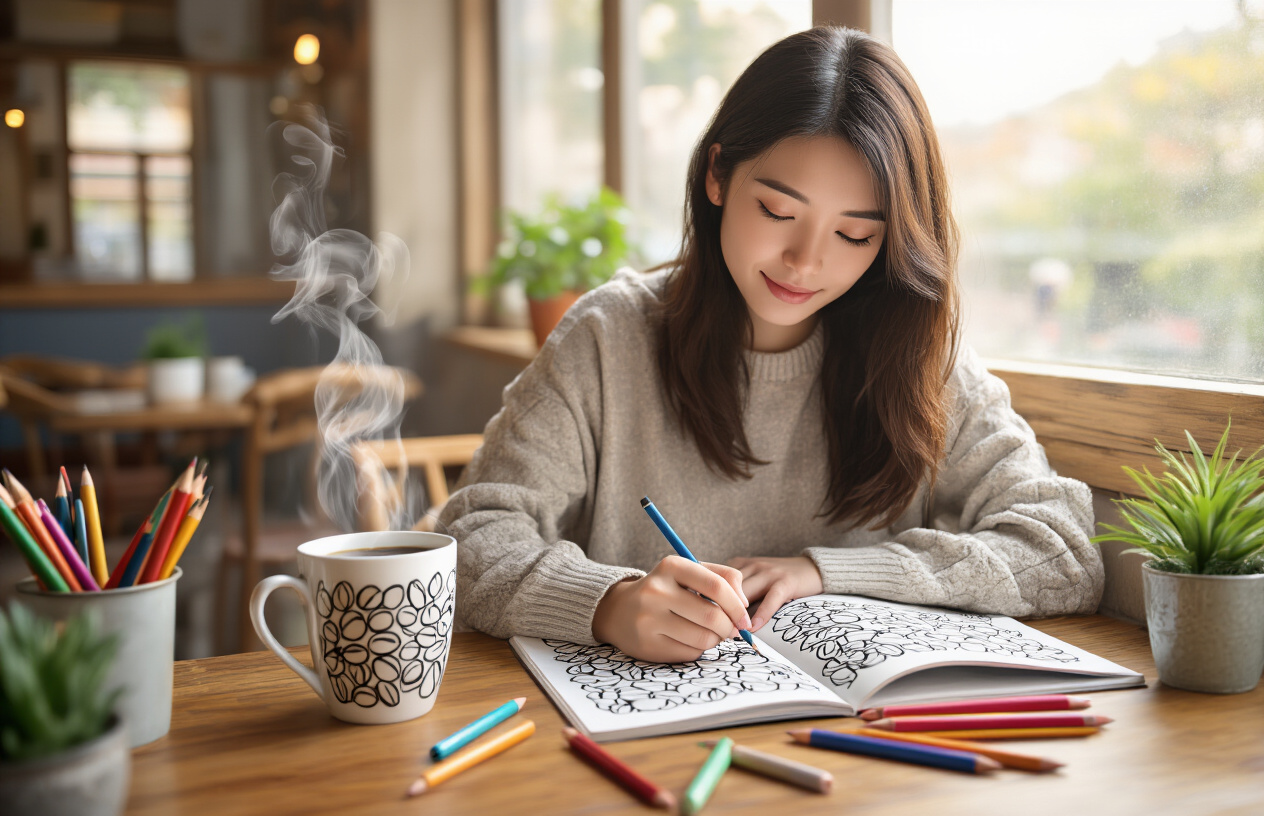 Health and Wellness Benefits of Coffee-Themed Coloring