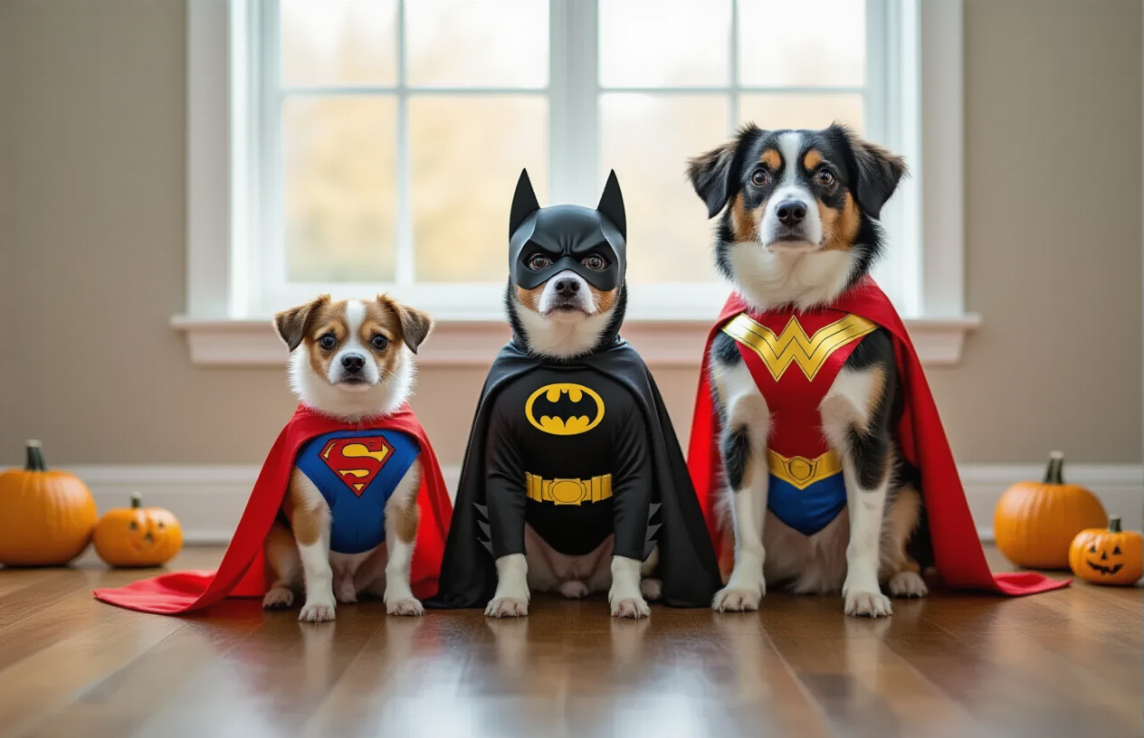 Superhero and Action Hero Costumes That Make Dogs Look Heroic