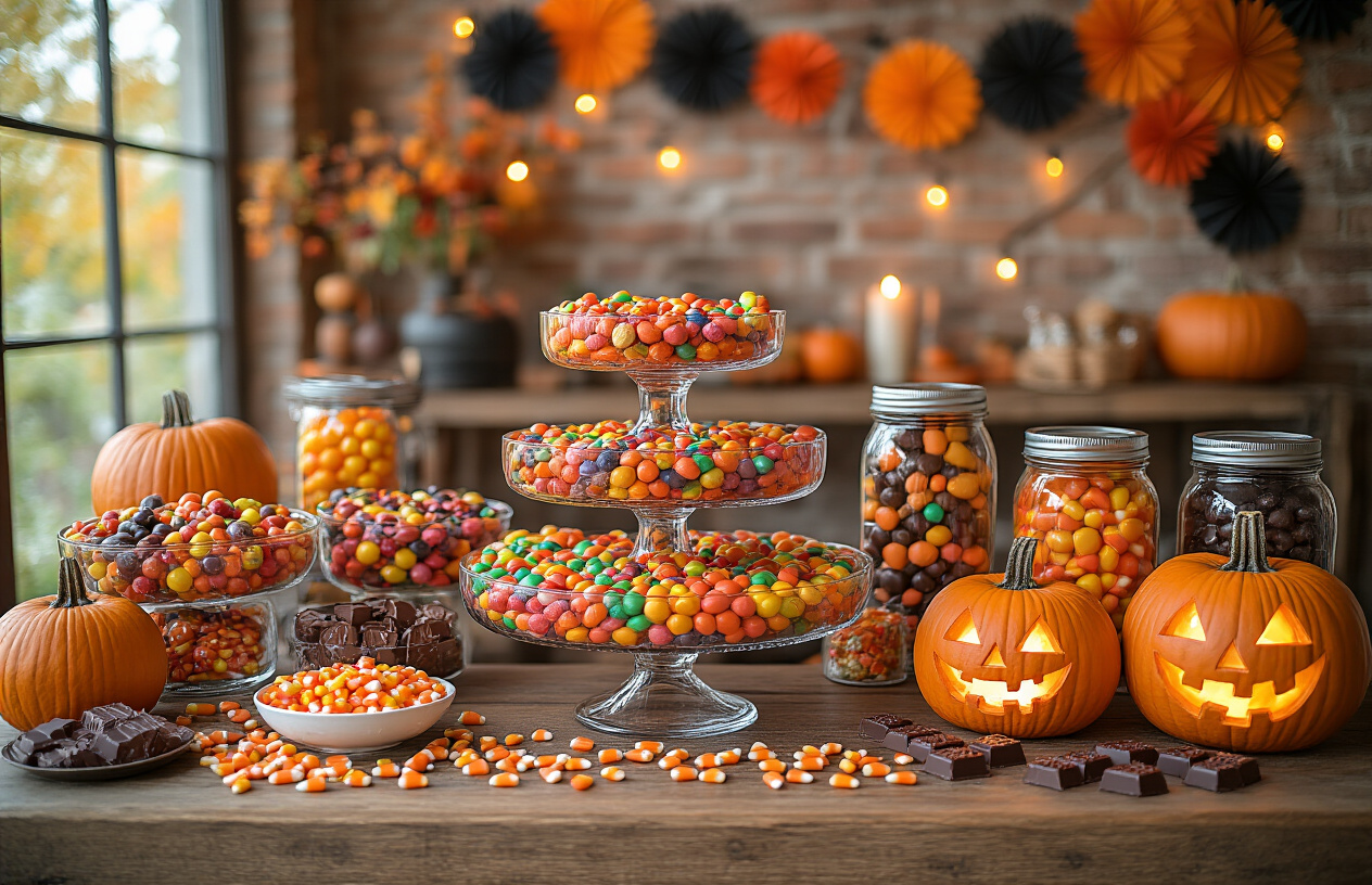 Creative Ways to Display Halloween Candy at Parties