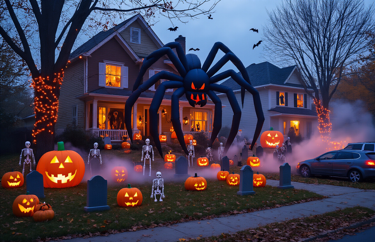 Outdoor Halloween Displays That Stop Traffic