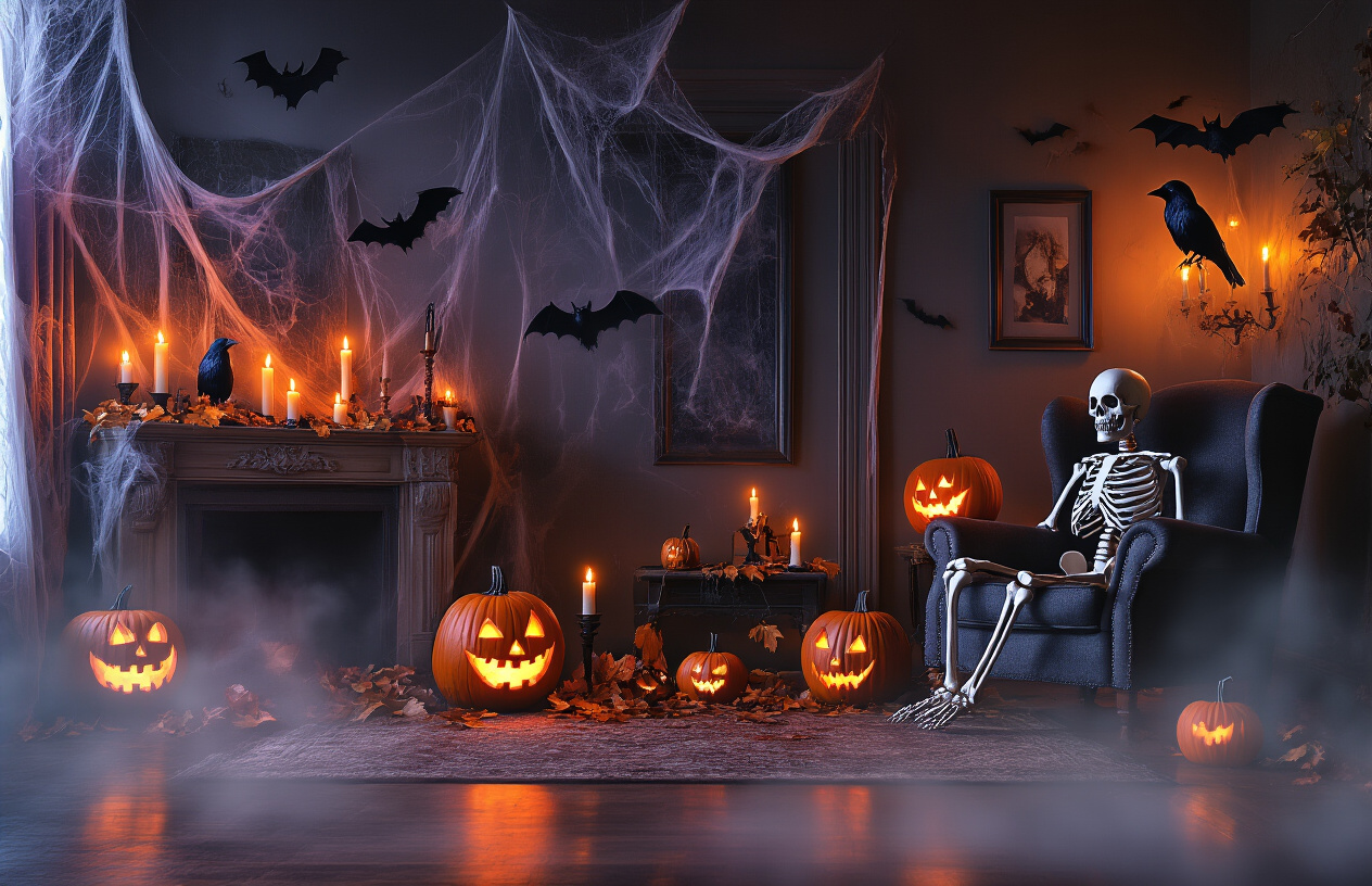 Indoor Halloween Decor That Creates Haunting Atmosphere