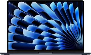 Apple 2024 MacBook Air 15-inch Laptop with M3 chip: 15.3-inch Liquid Retina Display, 8GB Unified Memory, 256GB SSD Storage, Backlit Keyboard, 1080p FaceTime HD Camera, Touch ID; Midnight