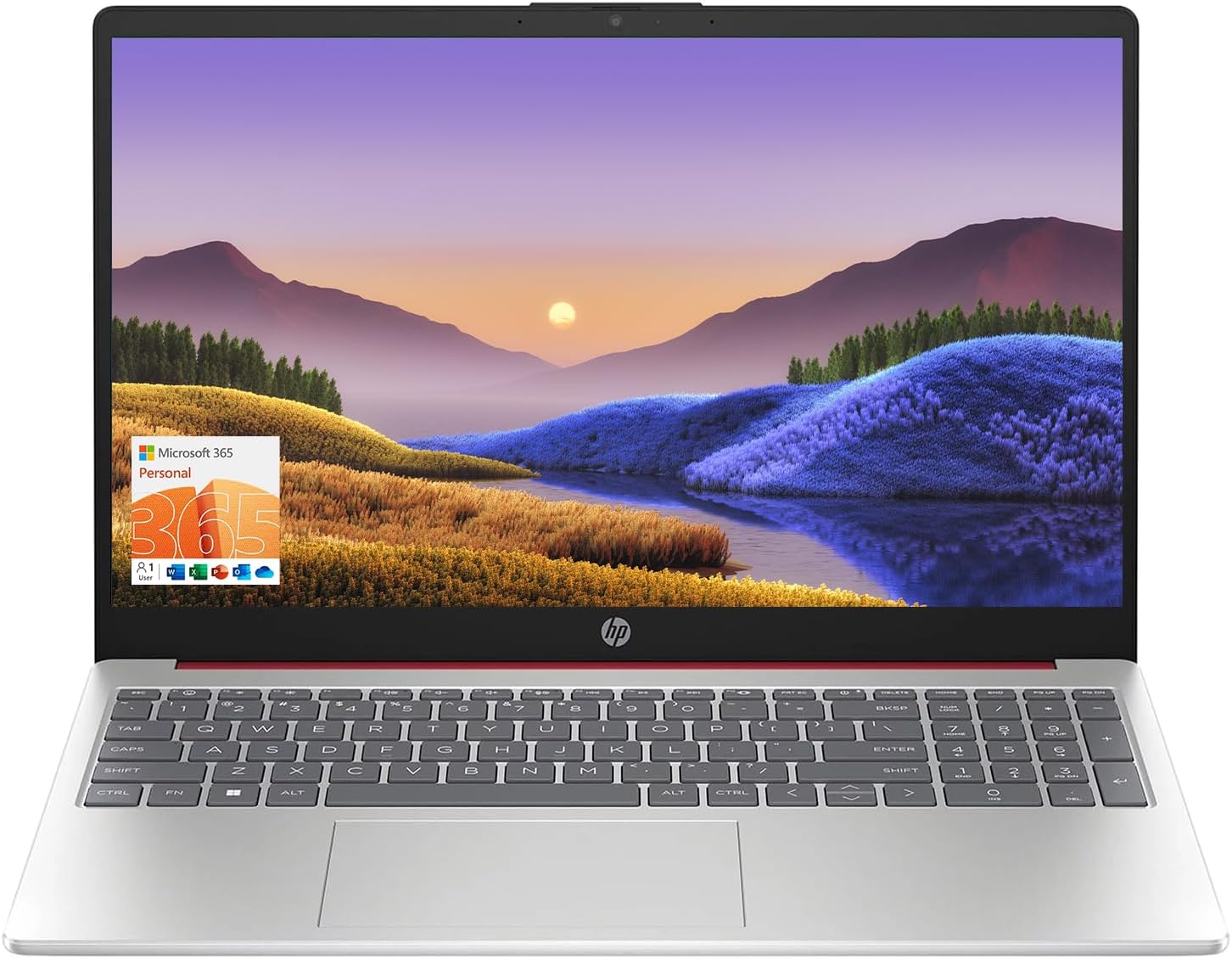 hp 156 portable laptop include 1 year microsoft 365 hd display intel quad core n200 processor 16gb ram 128gb storage wi