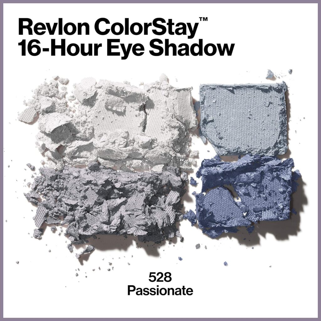 Revlon Eyeshadow Palette, ColorStay Day to Night Up to 24 Hour Eye Makeup, Velvety Pigmented Blendable Matte  Shimmer Finishes, 555 Moonlit, 0.16 Oz