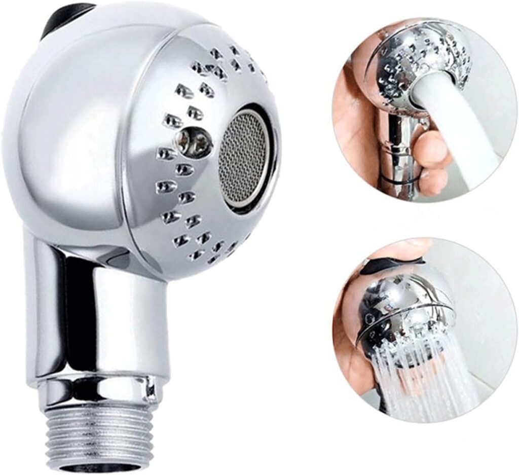 Sink Faucet Sprayer Attachment,Salon Shampoo Bowl Spray Head Spherical Pedicure Chair Sprayer Shower Head Adjustable Hair Washing Handheld Shower Head Salon  Spa Chairs Sprayer Head