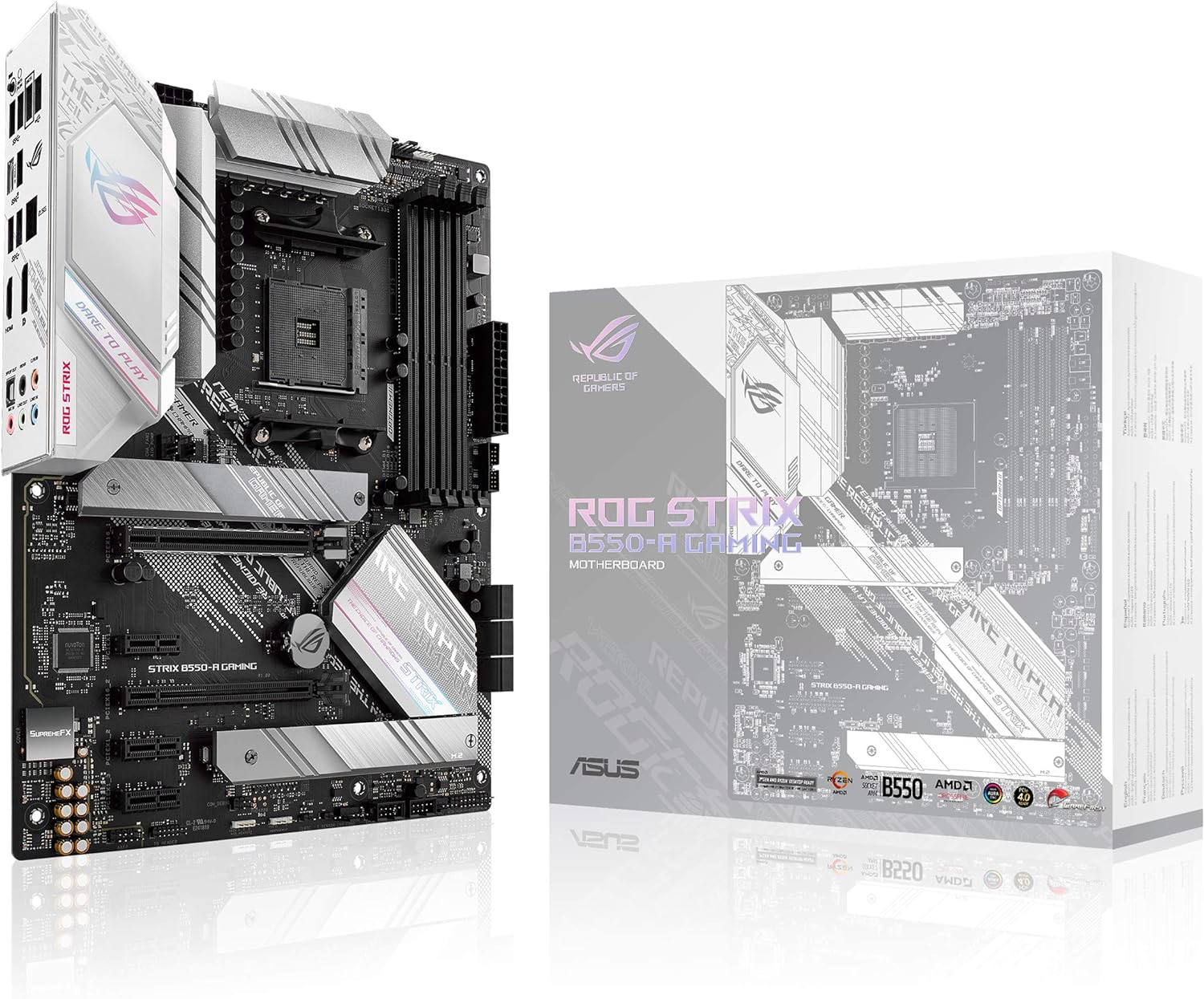 asus rog strix b550 f gaming wifi ii amd am4 3rd gen ryzen atx motherboard pcie 40wifi 6e 25gb lan bios flashback hdmi 2 2