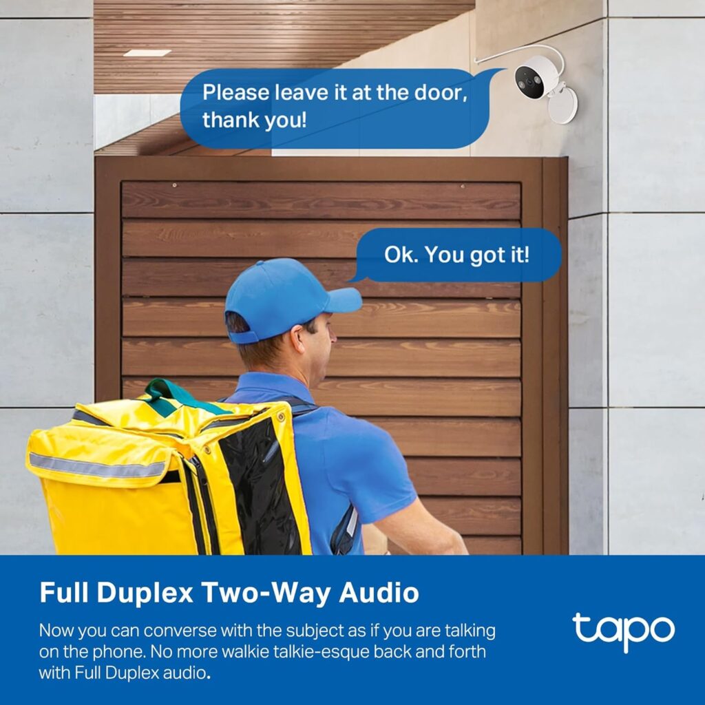 TP-Link Tapo 2K QHD Security Camera, Indoor/Outdoor, 𝟮𝟬𝟮𝟰 𝗣𝗖𝗠𝗮𝗴 𝗘𝗱𝗶𝘁𝗼𝗿𝘀 𝗖𝗵𝗼𝗶𝗰𝗲, Color Night Vision, Free Person/Pet/Vehicle Detection, Invisible IR Mode, SD Storage(Tapo C120)