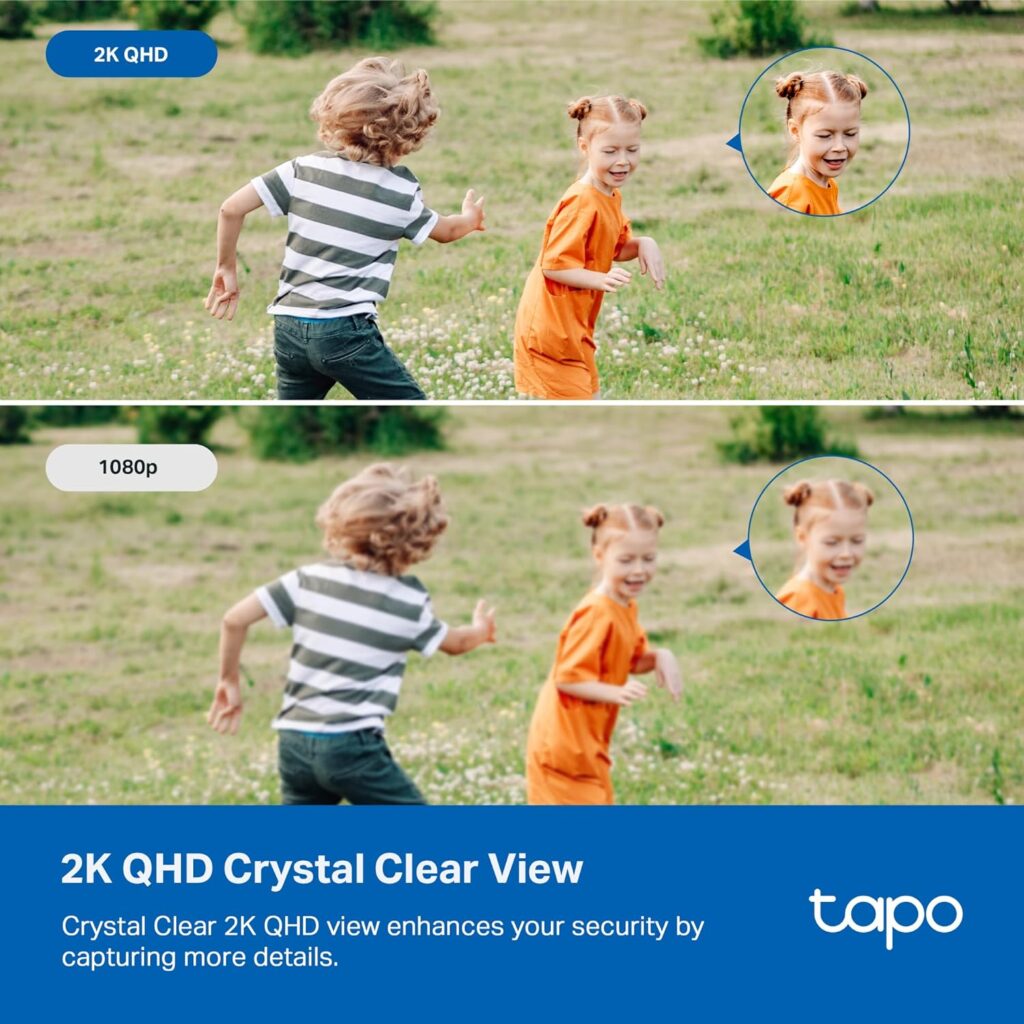 TP-Link Tapo 2K QHD Security Camera, Indoor/Outdoor, 𝟮𝟬𝟮𝟰 𝗣𝗖𝗠𝗮𝗴 𝗘𝗱𝗶𝘁𝗼𝗿𝘀 𝗖𝗵𝗼𝗶𝗰𝗲, Color Night Vision, Free Person/Pet/Vehicle Detection, Invisible IR Mode, SD Storage(Tapo C120)