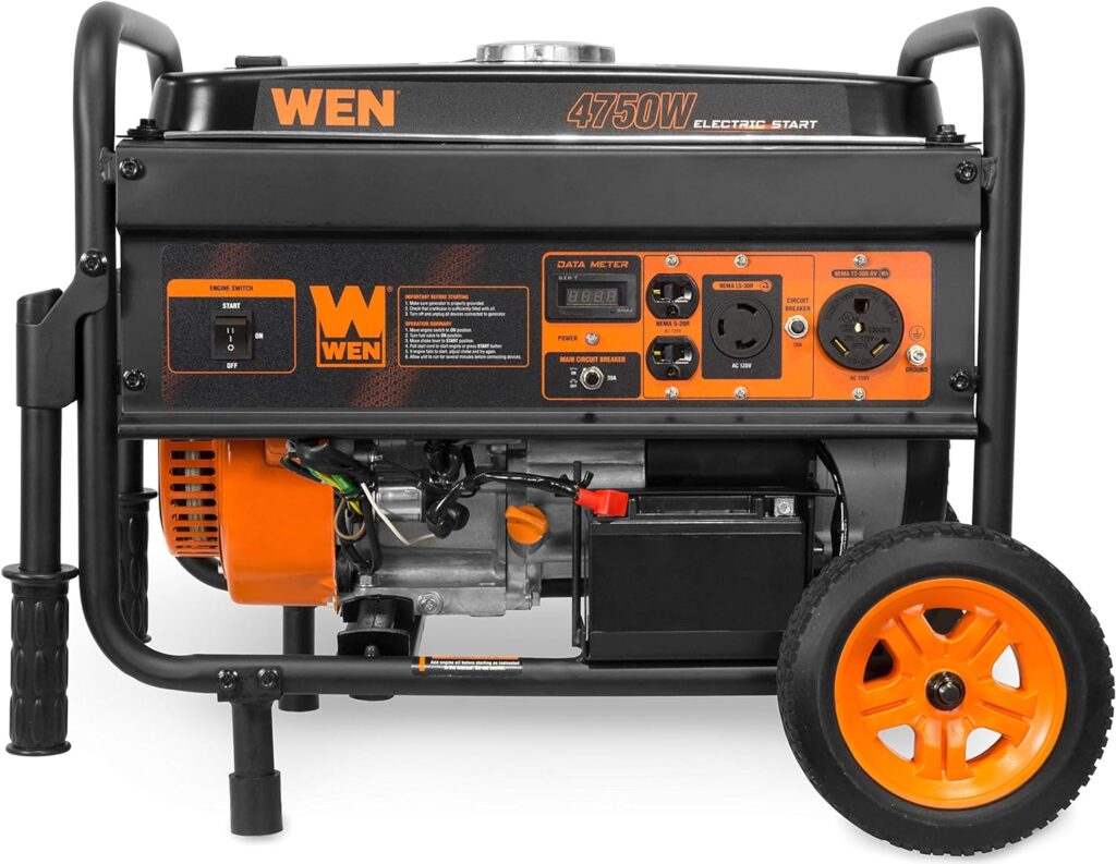 WEN 5600-Watt Portable Generator, 224cc, Transfer-Switch and RV-Ready (GN5600)