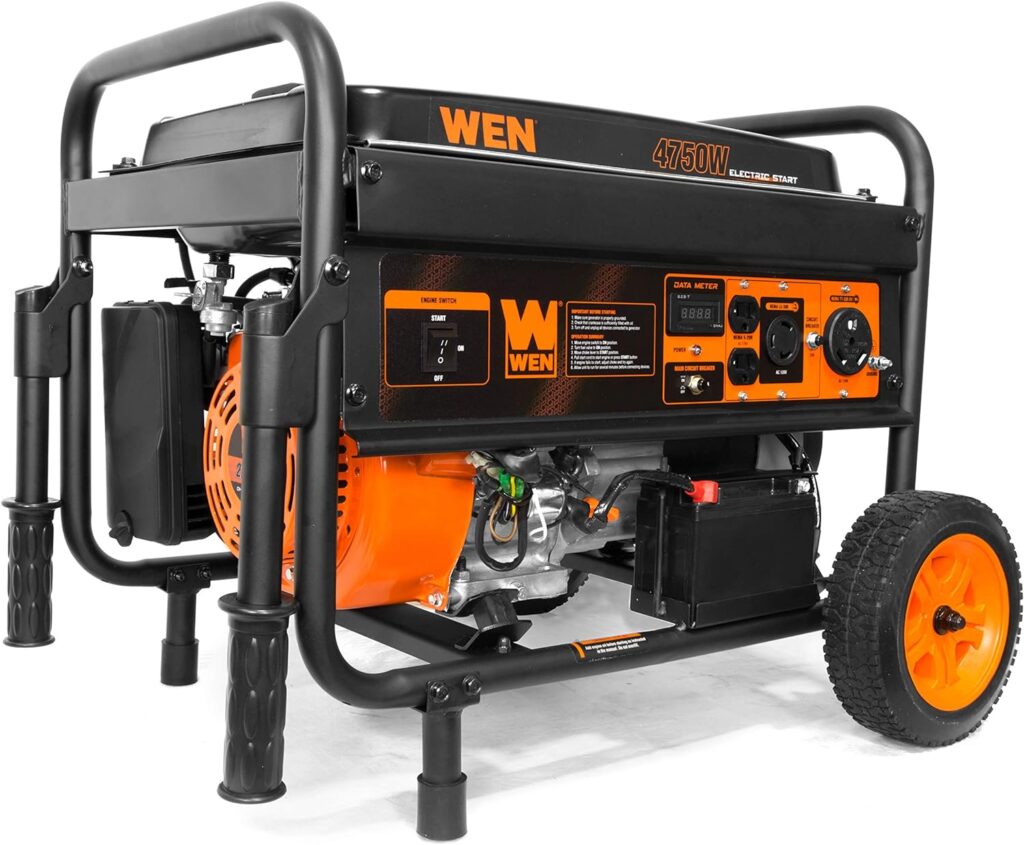 WEN 5600-Watt Portable Generator, 224cc, Transfer-Switch and RV-Ready (GN5600)