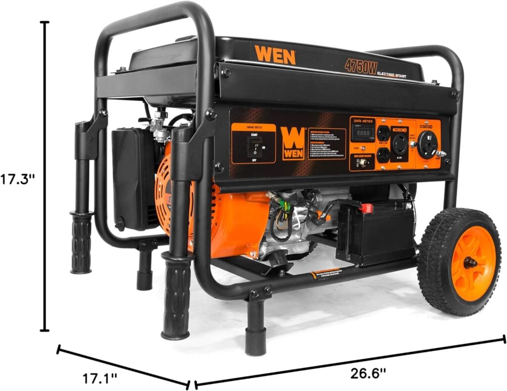 WEN 5600-Watt Portable Generator, 224cc, Transfer-Switch and RV-Ready (GN5600)