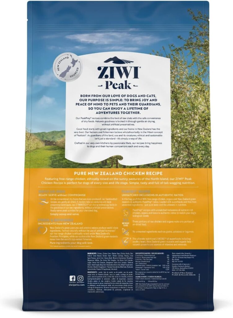 ZIWI Peak Air-Dried Dog Food – All Natural, High Protein, Grain Free  Limited Ingredient with Superfoods (Venison, 5.5 lb)