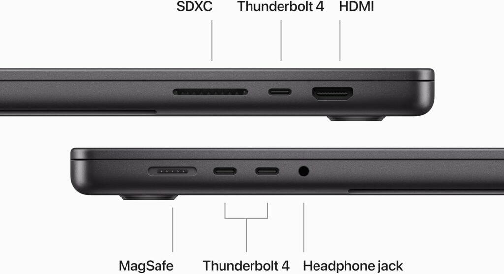 Apple 2023 MacBook Pro Laptop M3 Pro chip with 12‑core CPU, 18‑core GPU: 16.2-inch Liquid Retina XDR Display, 18GB Unified Memory, 512GB SSD Storage. Works with iPhone/iPad; Silver