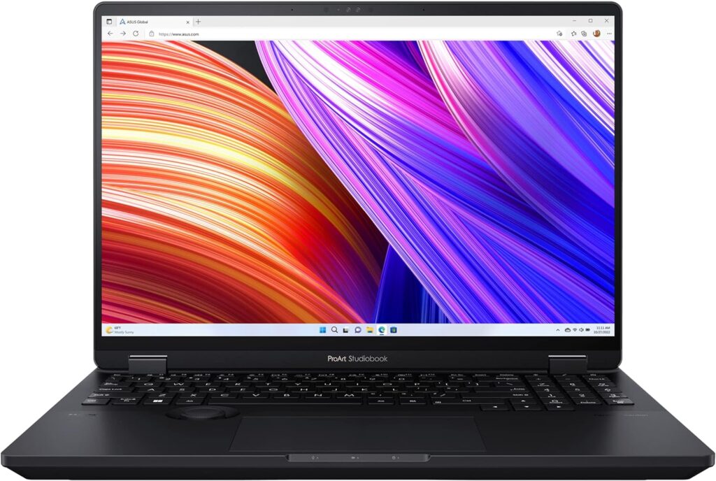 ASUS 2023 ProArt StudioBook 16 OLED Laptop, 16â€ 3.2K OLED Touch Display, Intel Core i9-13980HX CPU, Nvidia GeForce RTX 4060 GPU, 32GB DDR5 RAM, 1TB SSD, Windows 11 Home, H7604JV-DS96T, Mineral Black