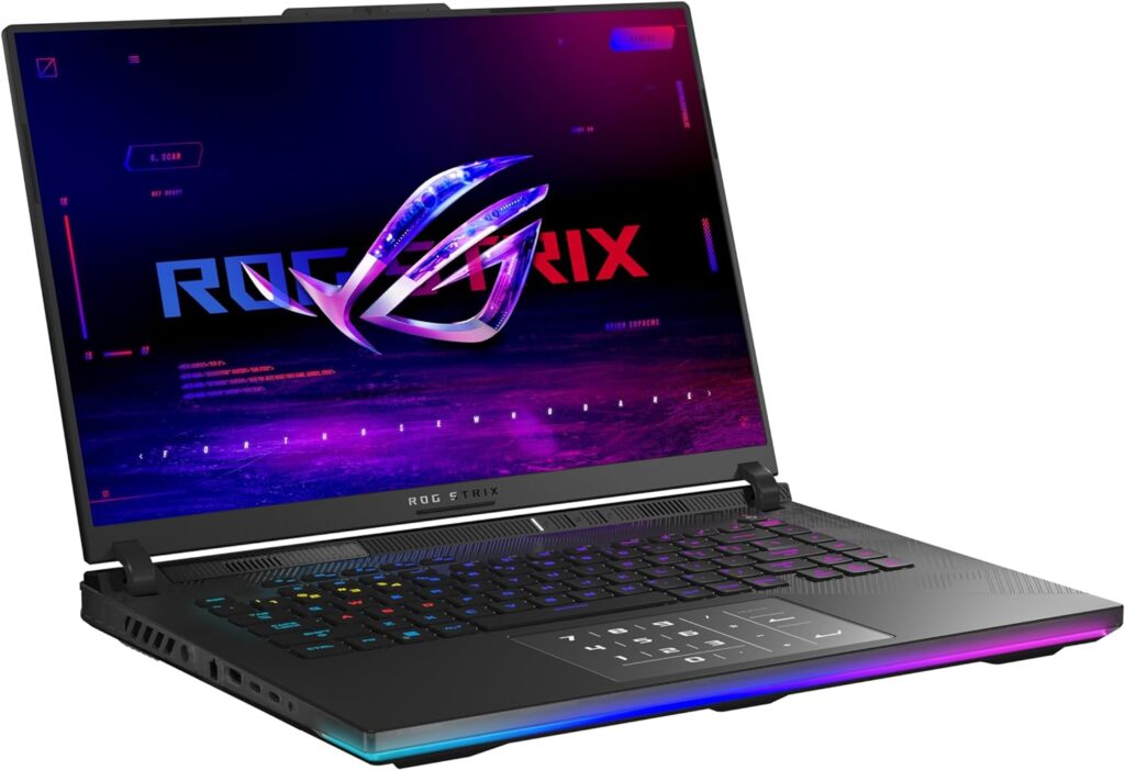 ASUS ROG Strix Scar 16 (2024) Gaming Laptop, 16” Nebula HDR 16:10 QHD 240Hz/3ms, 1100 nits, Mini LED Display, GeForce RTX 4080, Intel Core i9-14900HX, 32GB DDR5, 1TB SSD, Windows 11 Pro, G634JZR-XS96