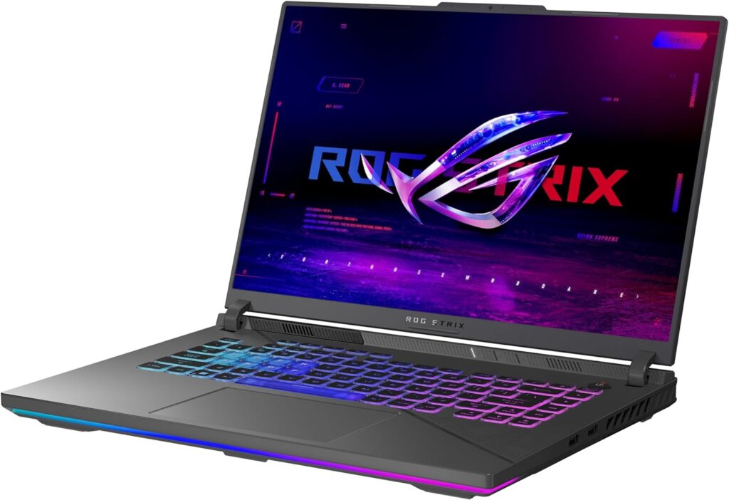 ASUS ROG Strix Scar 16 (2024) Gaming Laptop, 16” Nebula HDR 16:10 QHD 240Hz/3ms, 1100 nits, Mini LED Display, GeForce RTX 4080, Intel Core i9-14900HX, 32GB DDR5, 1TB SSD, Windows 11 Pro, G634JZR-XS96