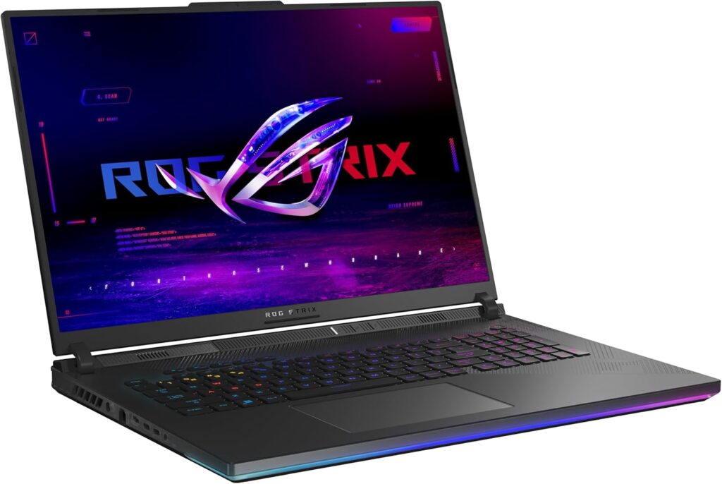 ASUS ROG Strix SCAR 18 (2024) Gaming Laptop, 18” Nebula HDR 16:10 QHD 240Hz/3ms, GeForce RTX™ 4080, Intel® Core™ i9-14900HX, 32GB DDR5-5600, 1TB PCIe SSD, Wi-Fi 6E, Windows 11 Pro, G834JZR-XS96