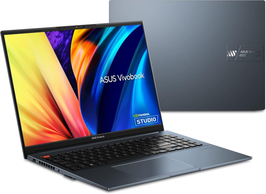 ASUS Vivobook Pro 16X OLED Laptop, 16” 16:10 OLED Display, Intel Core i9-13980HX CPU, NVIDIA® GeForce® RTX™ 4070 GPU, 16GB RAM, 1TB SSD, Windows 11 Home, 0°Black, K6604JI-ES96