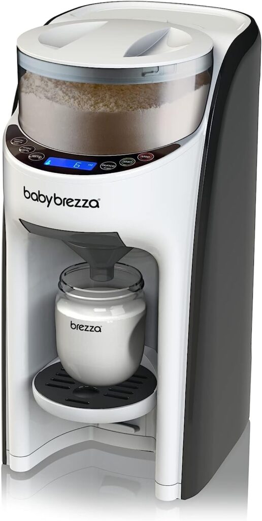 Baby Brezza New and Improved Formula Pro Advanced Formula Dispenser Machine - Automatically Mix a Warm Formula Bottle Instantly - Easily Make Bottle with Automatic Powder Blending, White