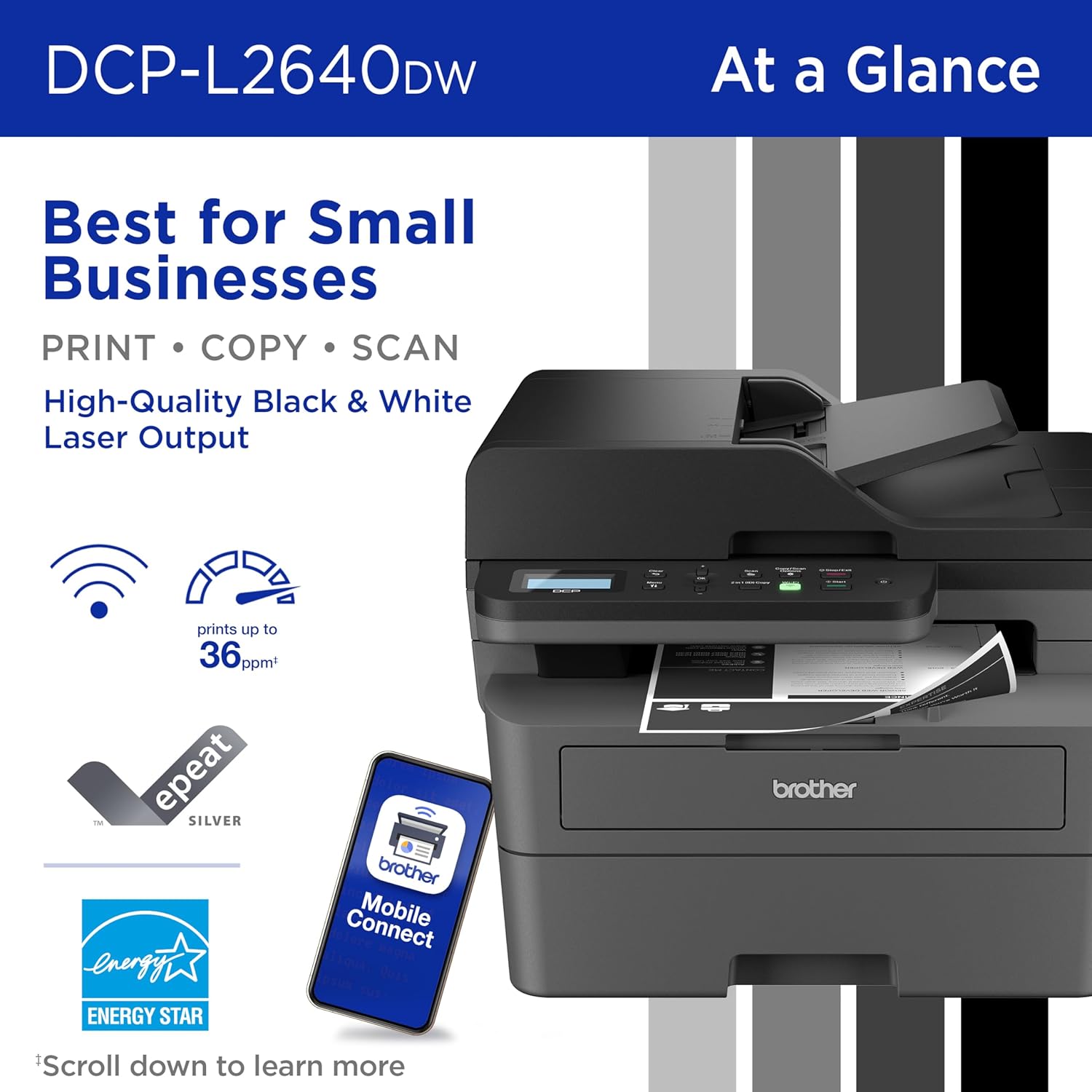 brother dcp l2640dw printer review