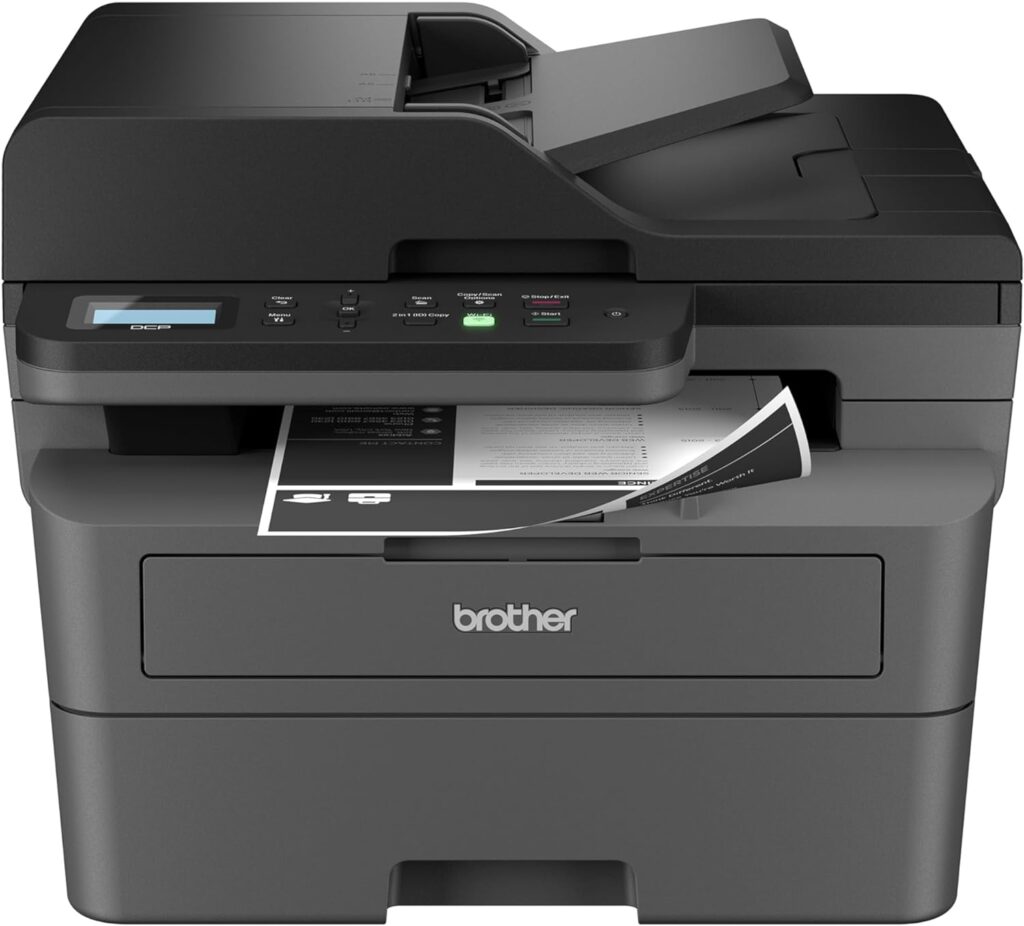 Brother DCP-L2640DW Wireless Compact Monochrome Multi-Function Laser Printer with Copy and Scan, Duplex, Mobile, Black  White | Includes Refresh Subscription Trial(1), Amazon Dash Replenishment Ready