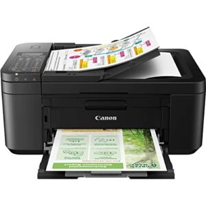 Canon PIXMA TR4720 Wireless Color All-in-One Inkjet Printer for Home Office, Black - Print Copy Scan Fax - 4800 x 1200 dpi, Auto 2-Side Printing, 20-Sheet ADF, Two-line LCD, Tillsiy Printer_Cable