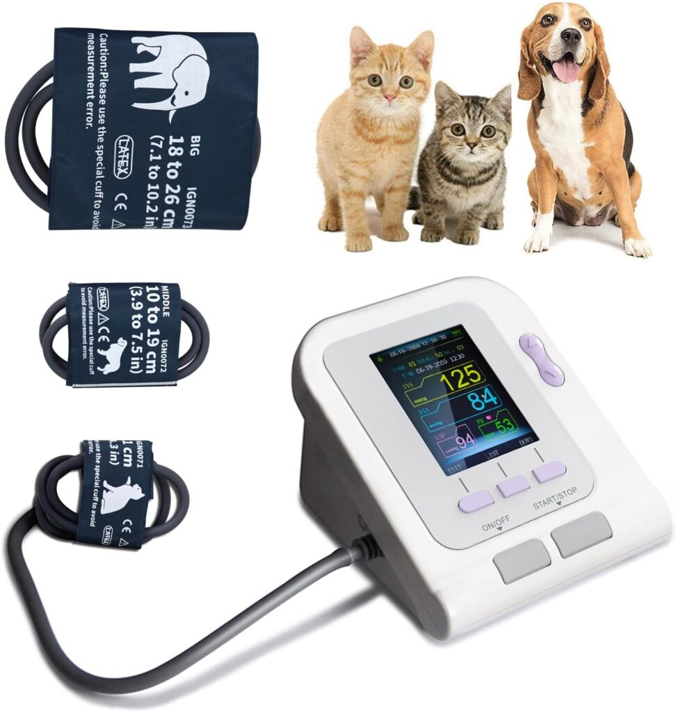 Contec08A VET Veterinary Animal Use Blood Pressure Monitor 3 Cuffs 6-11CM 10-19CM 18-26 CM