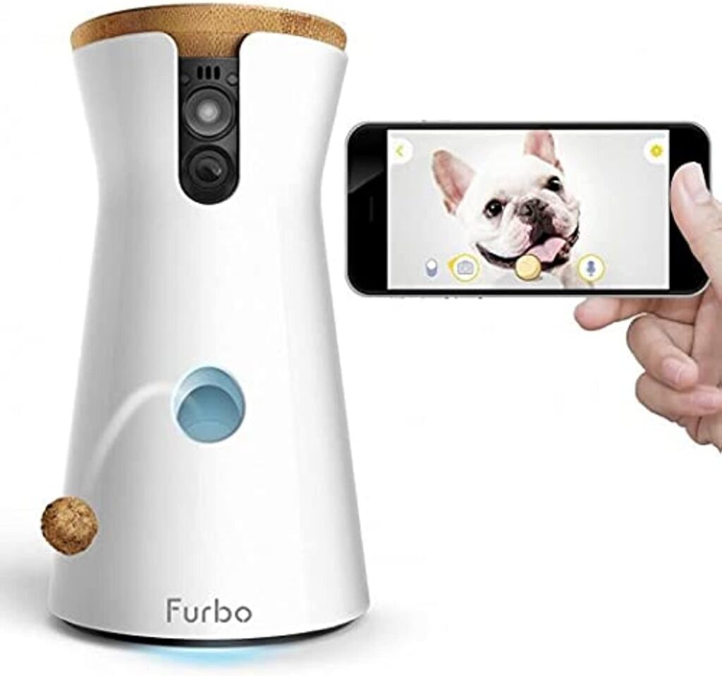 Furbo Dog Camera: Treat Tossing, Full HD Wifi Pet Camera and 2-Way Audio, Designed for Dogs, Compatible with Alexa (As Seen On Ellen)