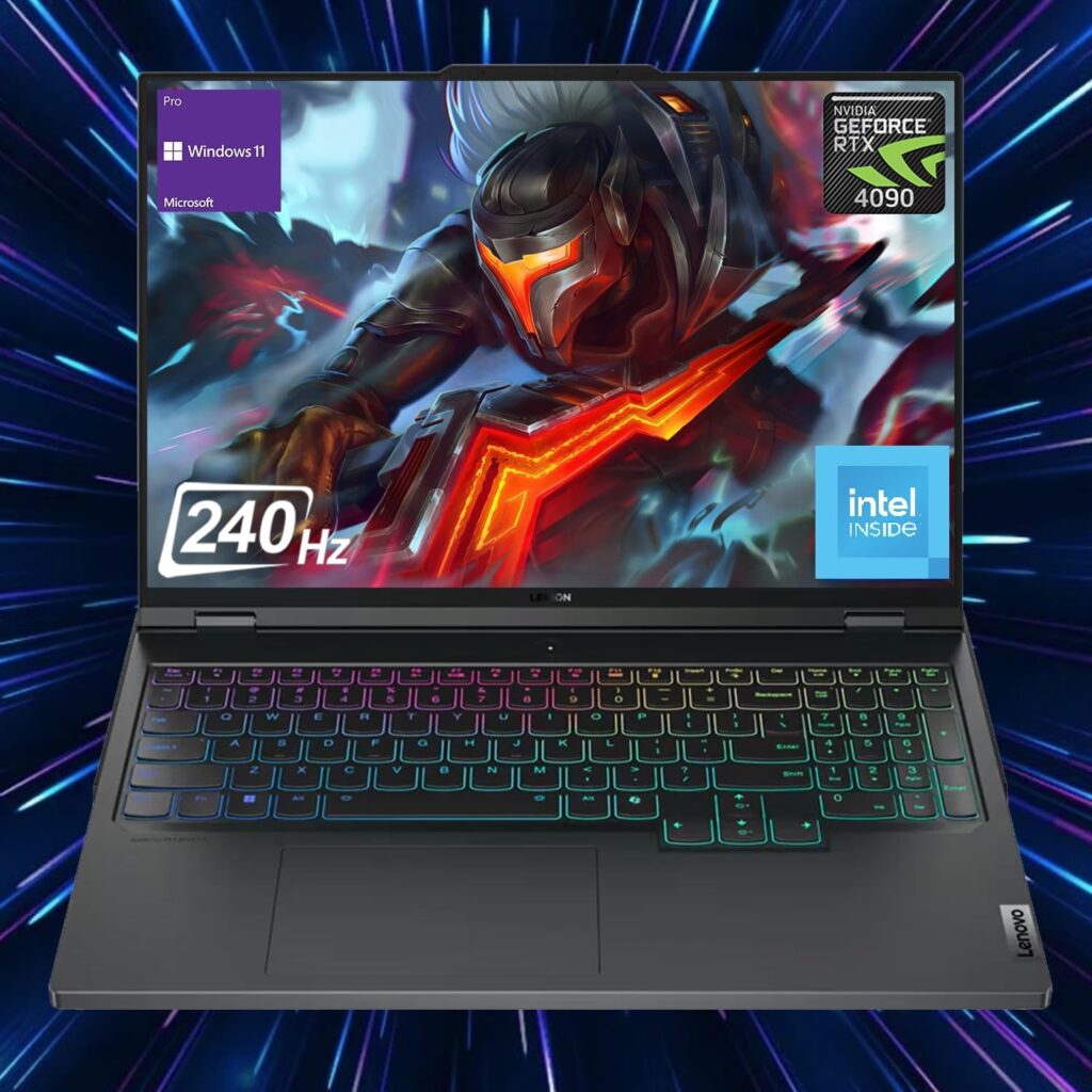 Lenovo Legion Pro Newest High-Performance i9 Gaming Laptop, 16 WQXGA 240Hz, Intel Core i9-14900HX, NVIDIA GeForce RTX 4090, 64GB DDR5 RAM, 4TB SSD, HDMI, RGB Backlit KB, Webcam, Wi-Fi 6, Win 11 Pro