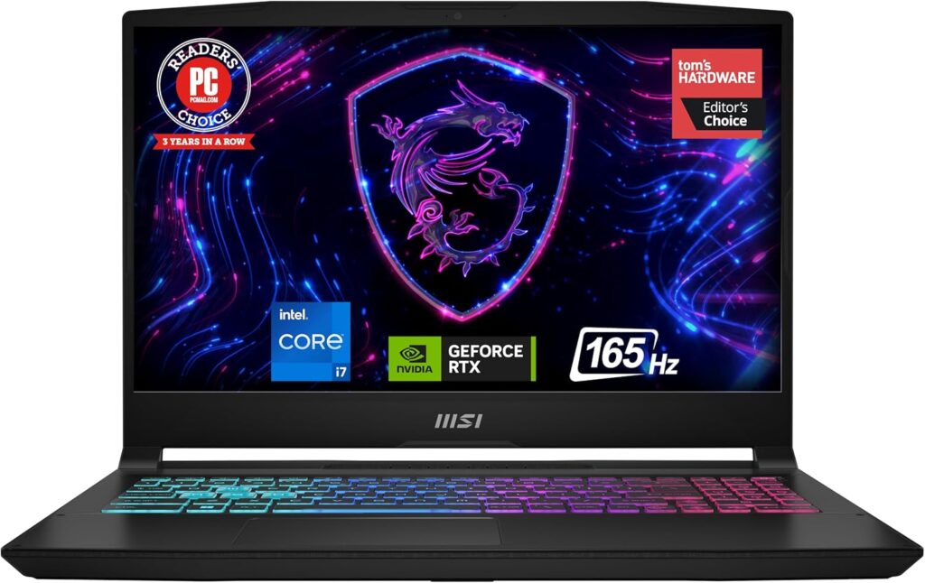 MSI Katana 15 15.6” 165Hz QHD Gaming Laptop: Intel Core i7-13620H, NVIDIA Geforce RTX 4070, 16GB DDR5, 1TB NVMe SSD, Cooler Boost 5, Win 11: Black B13VGK-2000US