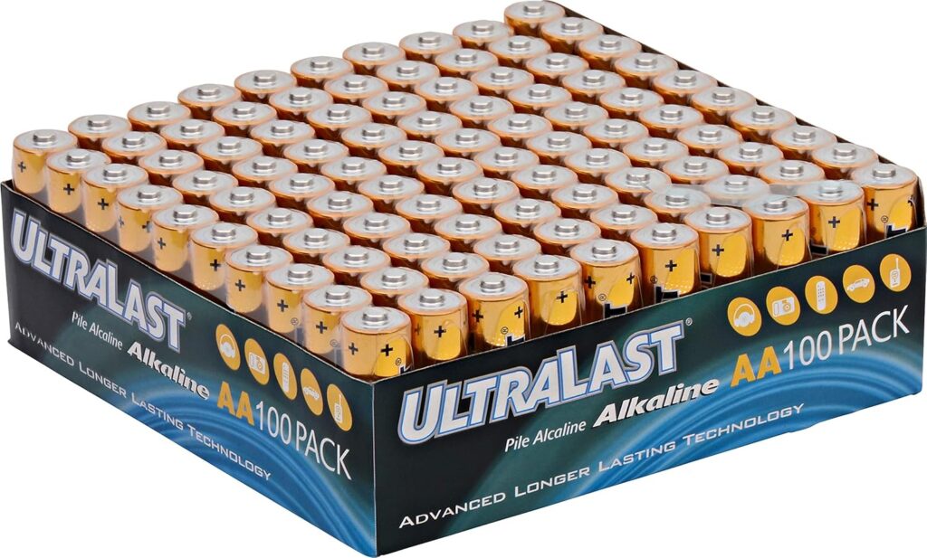 NABC UltraLast ULA100AAB AA Size General Purpose Battery - Alkaline - 1.5V DC General Purpose Battery-100 count