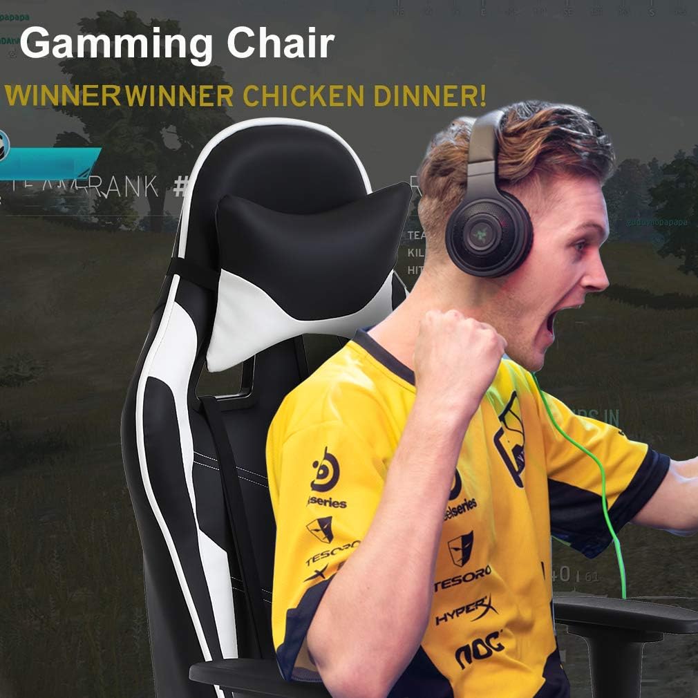PC Gaming Chair Review 1 pc gaming chair office chair ergonomic massage pu leather recliner computer chair with lumbar support rolling swivel tas 2