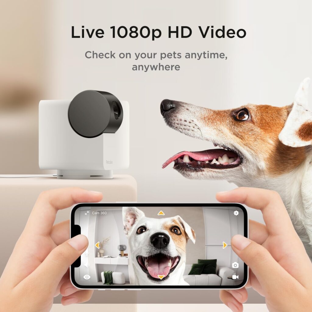 Petcube Cam The Pack of 2 | Indoor Wi-Fi Pet and Security Camera with Phone App, Pet Monitor with 2-Way Audio and Video, Night Vision, 1080p HD Video and Smart Alerts for Ultimate Home Security