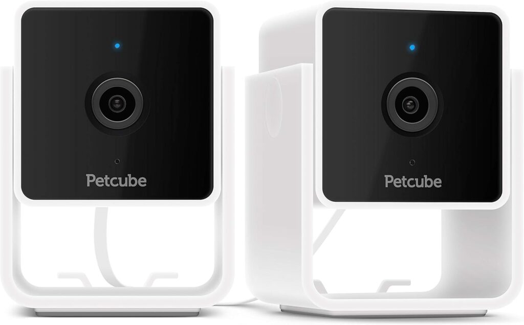 Petcube Cam The Pack of 2 | Indoor Wi-Fi Pet and Security Camera with Phone App, Pet Monitor with 2-Way Audio and Video, Night Vision, 1080p HD Video and Smart Alerts for Ultimate Home Security