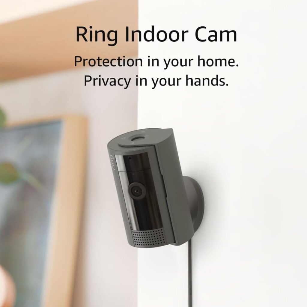 Ring Indoor Cam (2nd Gen) | latest generation, 2023 release | 1080p HD Video  Color Night Vision, Two-Way Talk, and Manual Audio  Video Privacy Cover | White