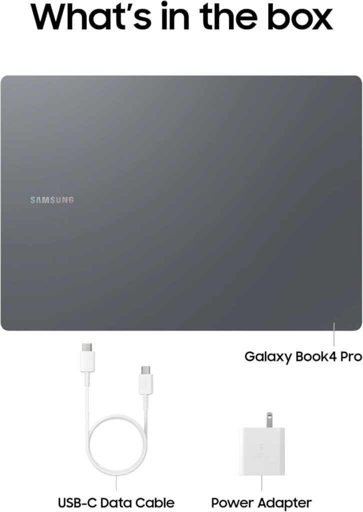 Samsung 16 Galaxy Book4 Pro Business Laptop, Wi-Fi PC Computer, Windows 11 PRO, Intel Core 7 Ultra 155H / 32GB / 1TB, 3K AMOLED Touchscreen, 2024 Model, NP964XGK-KG1US, Moonstone Gray