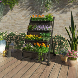 Arlmont & Co. Kushmita 4-Tiers Vertical Raised Garden Planters