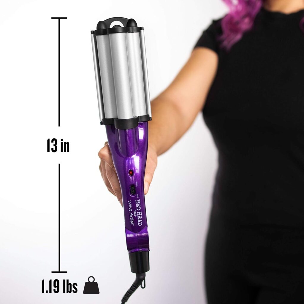 Bed Head Tourmaline Wave Artist Deep Waver | Combat Frizz and Add Massive Shine for Beachy Waves, (Purple)