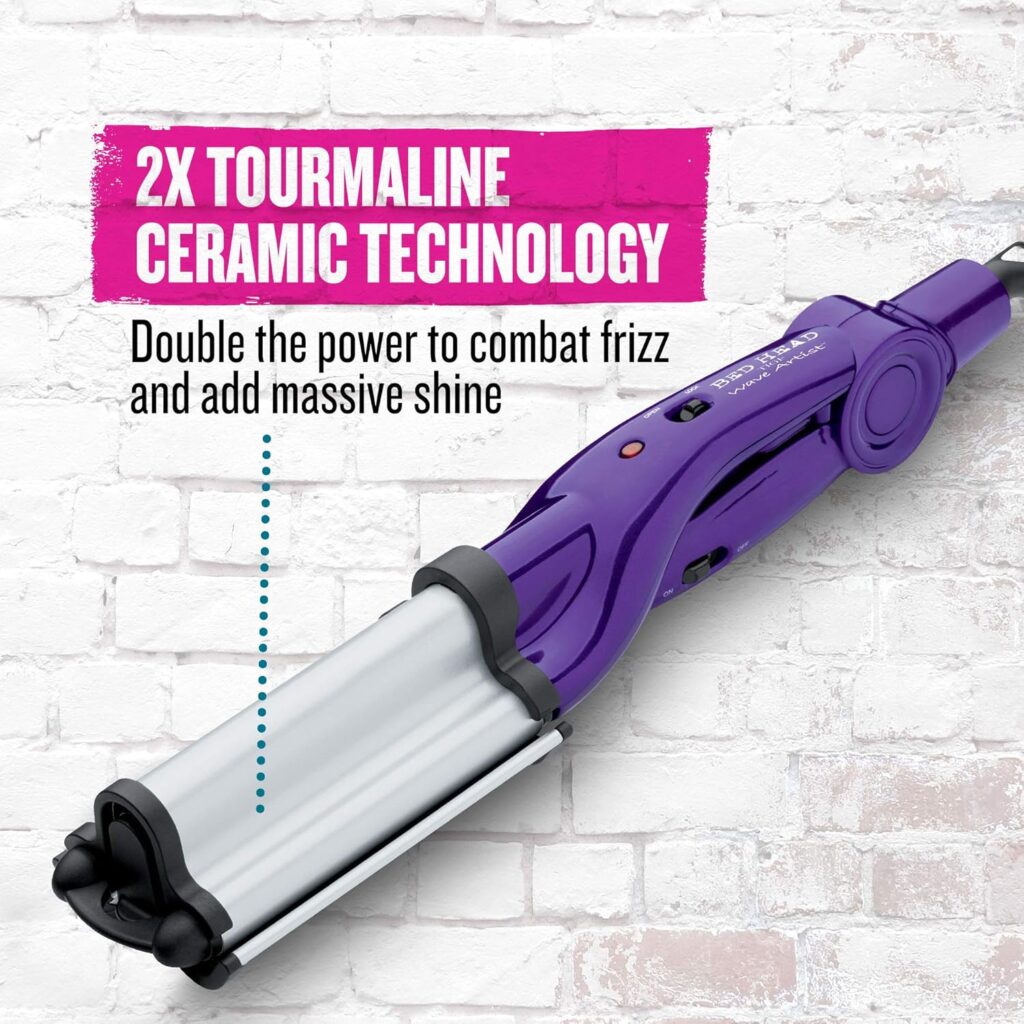 Bed Head Tourmaline Wave Artist Deep Waver | Combat Frizz and Add Massive Shine for Beachy Waves, (Purple)