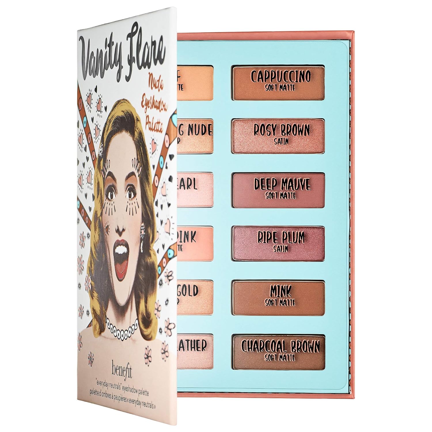 benefit cosmetics vanity flare nude eyeshadow palette 1