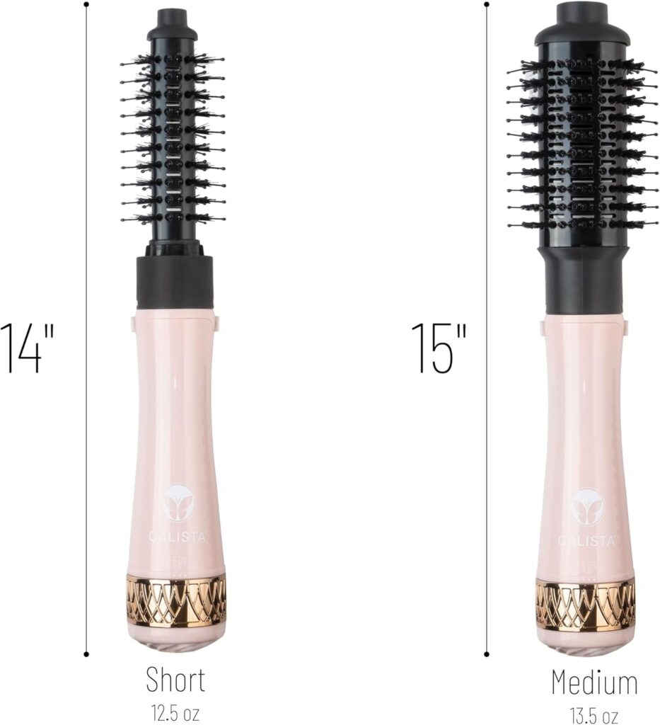 Calista Tools Calista StyleDryer Pro Custom Blowout, 2-in-1 Styling Tool, Blow Dryer and Styling Brush for All Hair Types (Medium 2.0, Pink Sand)