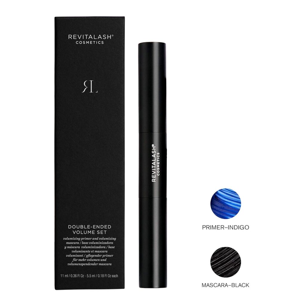 RevitaLash Cosmetics, Double-Ended Volume Set, Eyelash Primer  Mascara, Hypoallergenic  Cruelty Free