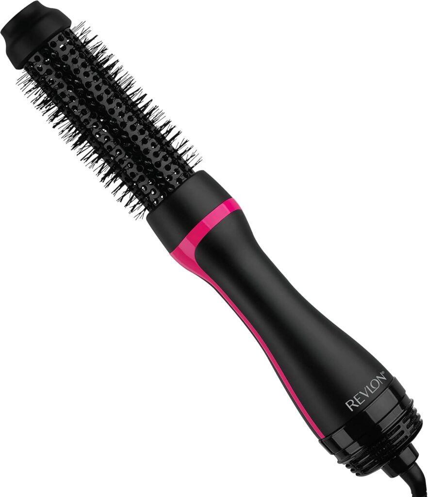 Revlon One Step Root Booster Round Brush Dryer and Hair Styler | Fight Frizz and Add Volume, (1-1/2 in)