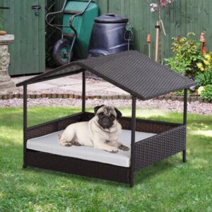 Three Posts™ Lininger Wicker Dog House