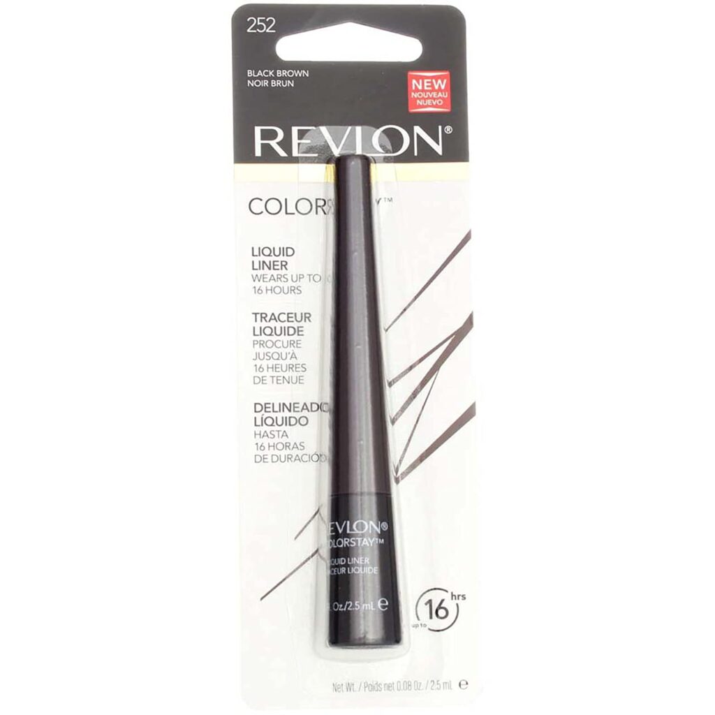 Revlon ColorStay Liquid Liner Eye Makeup, Black-Brown [252], 0.08 oz (Pack of 12)