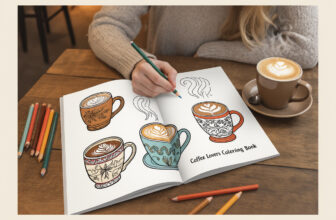 Bold & Easy Coffee Lovers Coloring Book: Fun & Relaxing Coffee-Themed Coloring Pages for Adults, Teens & Anyone Who Loves Cozy Café Vibes