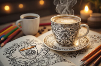 Bold & Easy Coffee Lovers Coloring Book: Fun & Relaxing Coffee-Themed Coloring Pages for Adults, Teens & Anyone Who Loves Cozy Café Vibes