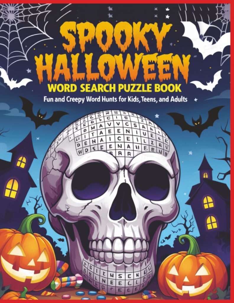 Spooky Halloween Word Search Puzzle Book