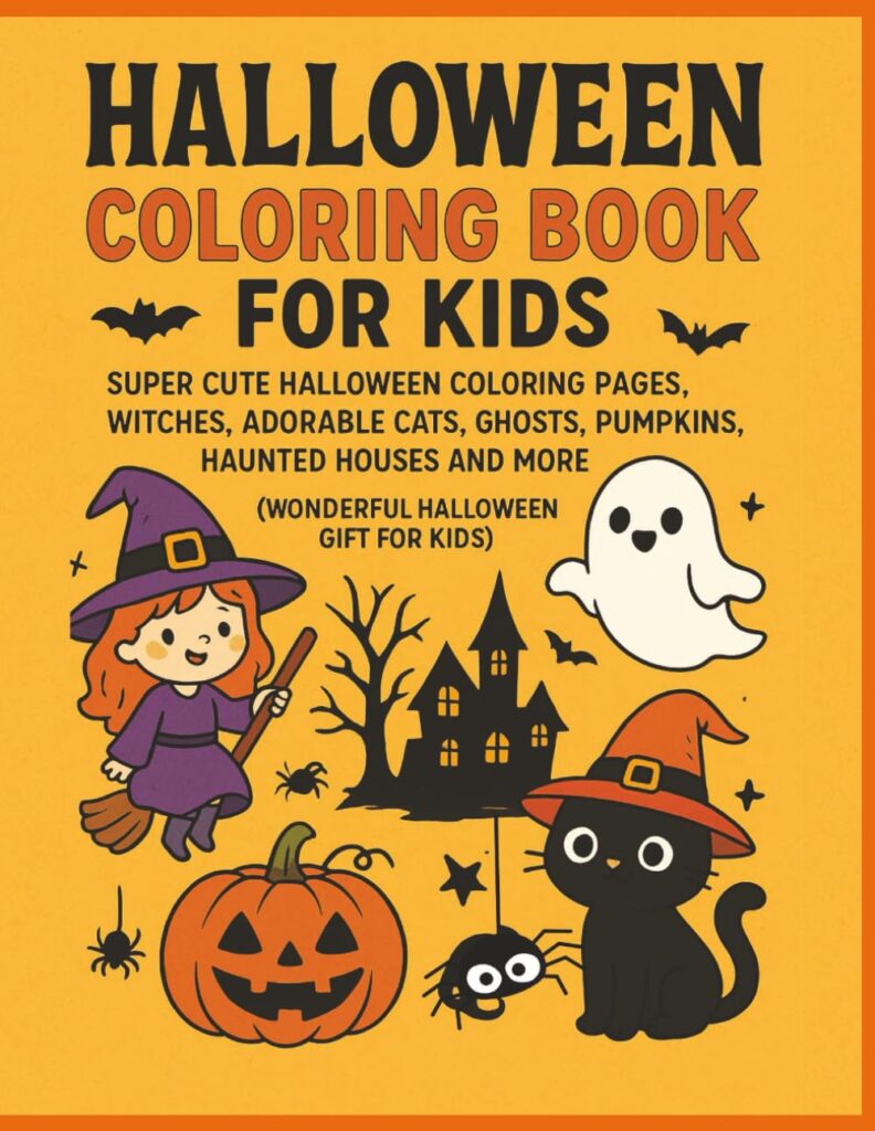 Super Cute Halloween Coloring Pages 1