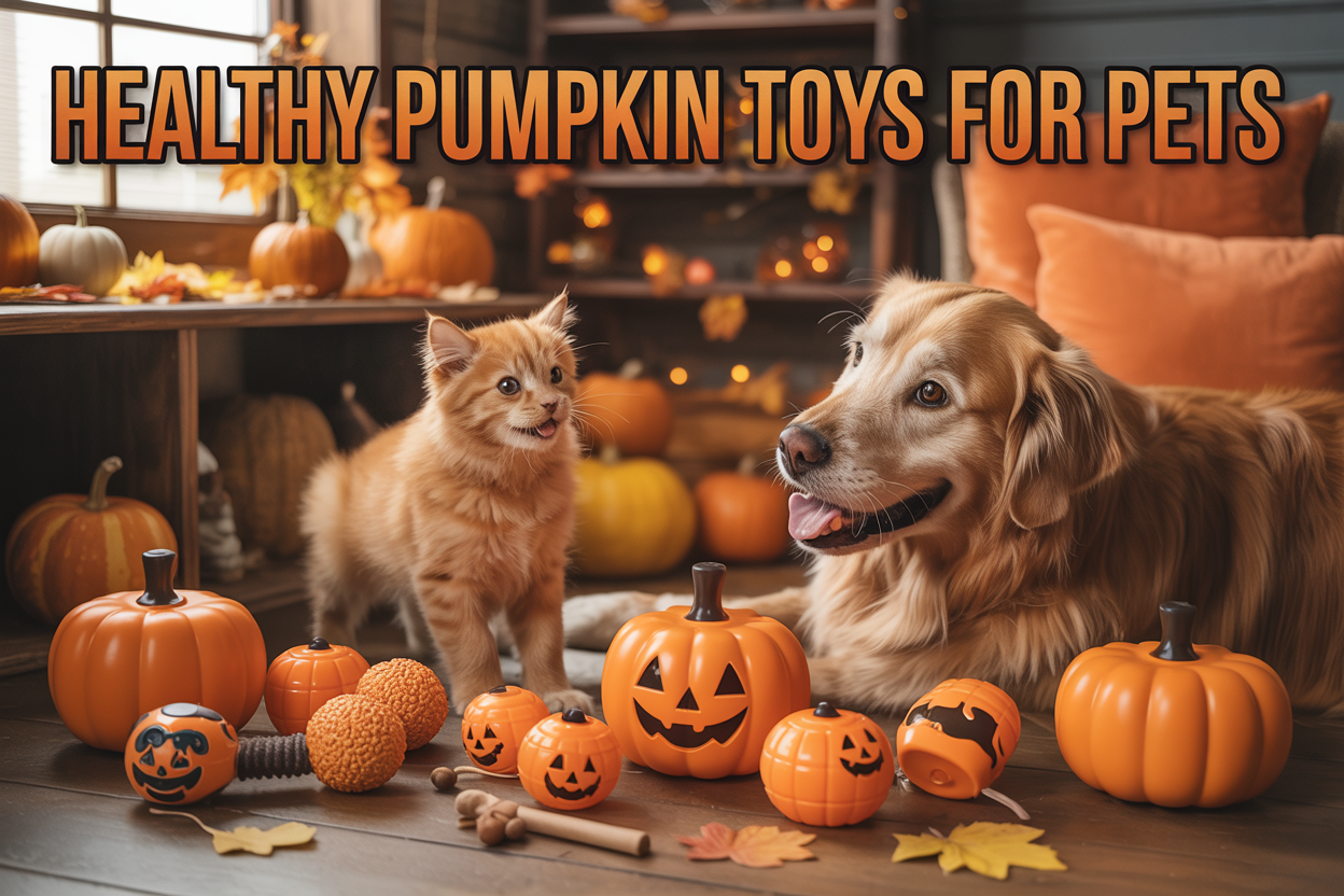 Healthy Pumpkin Toys for Dogs & Cats This Halloween in Amazon USA